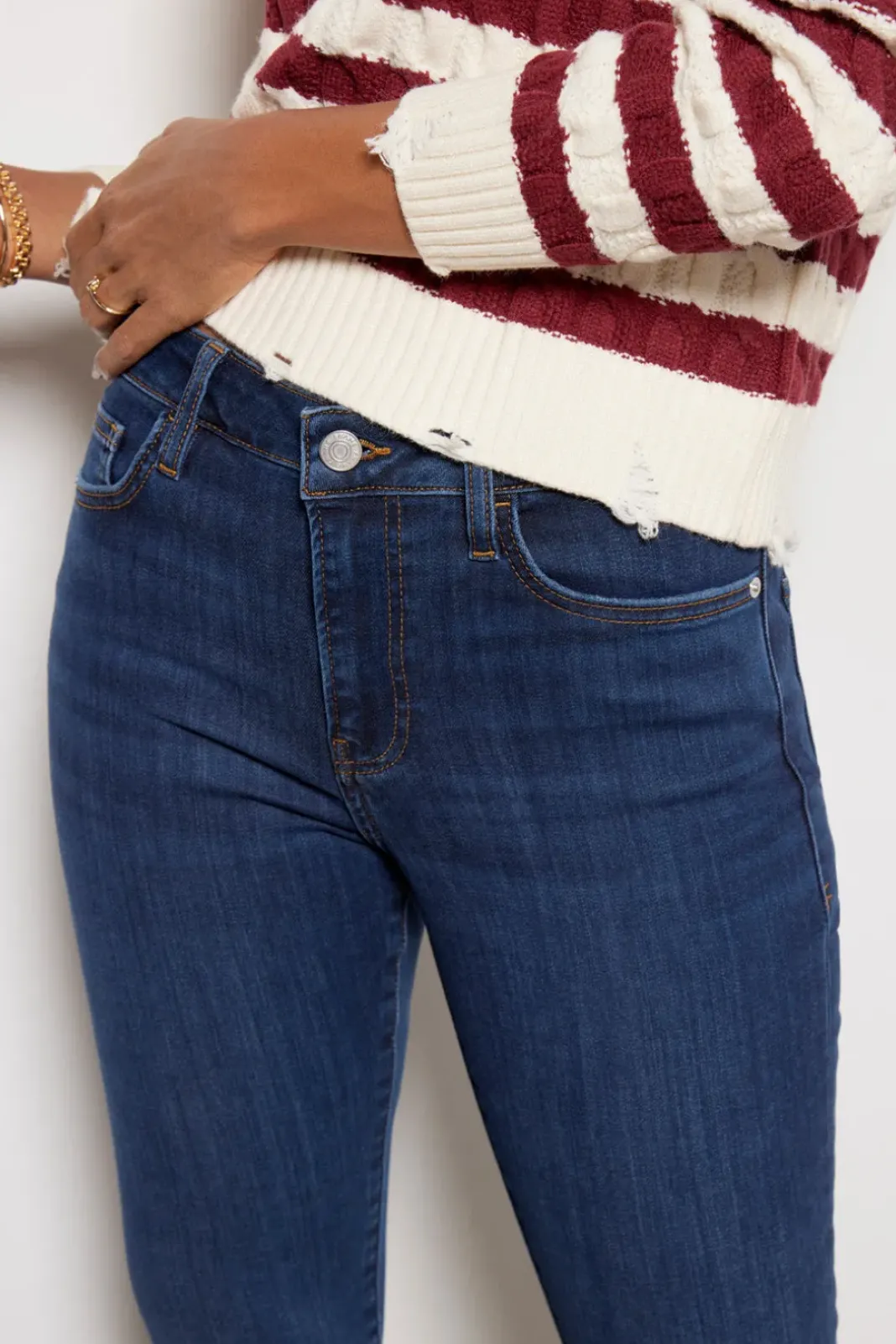 Jeans<FRAME Le Crop Mini Boot Majesty