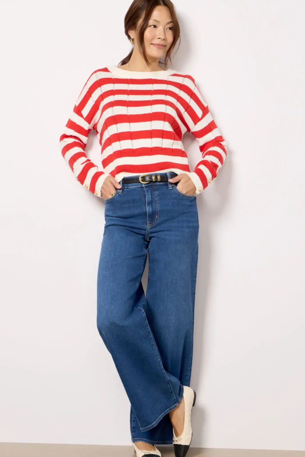 Jeans<FRAME Le Slim Palazzo Femma