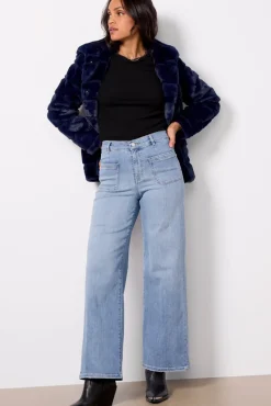 Jeans<FRAME Le Slim Palazzo Bardot Pocket Wilsonclean