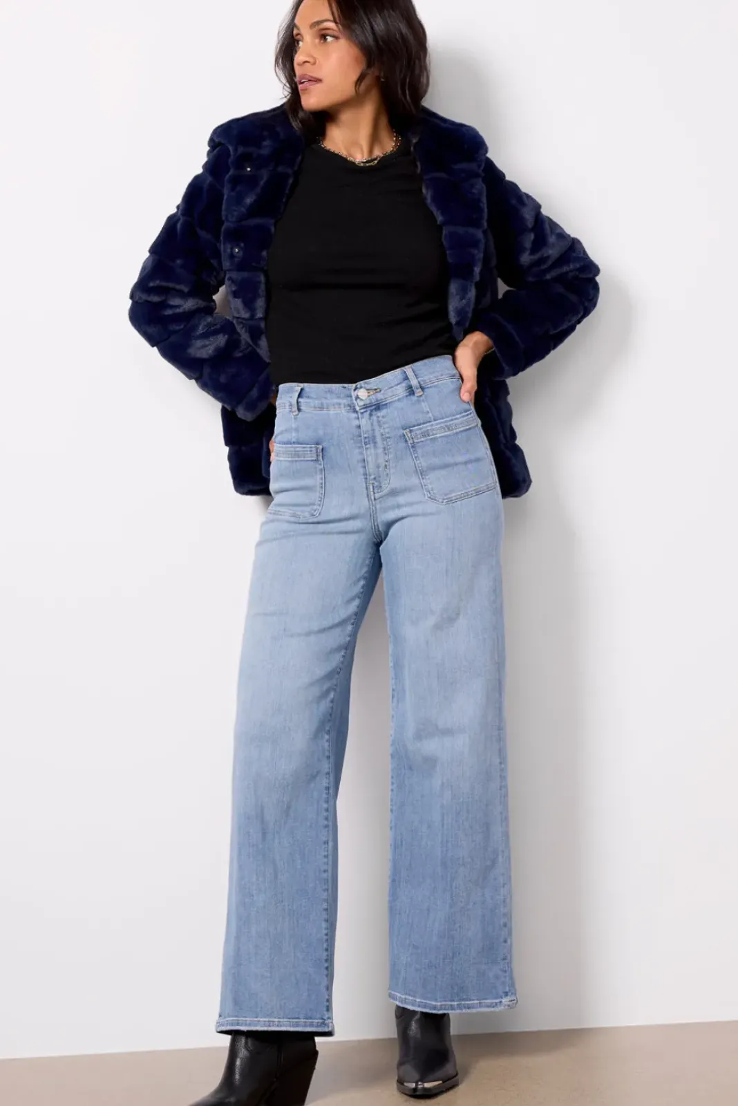 Jeans<FRAME Le Slim Palazzo Bardot Pocket Wilsonclean