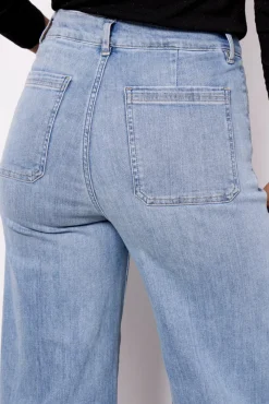 Jeans<FRAME Le Slim Palazzo Bardot Pocket Wilsonclean