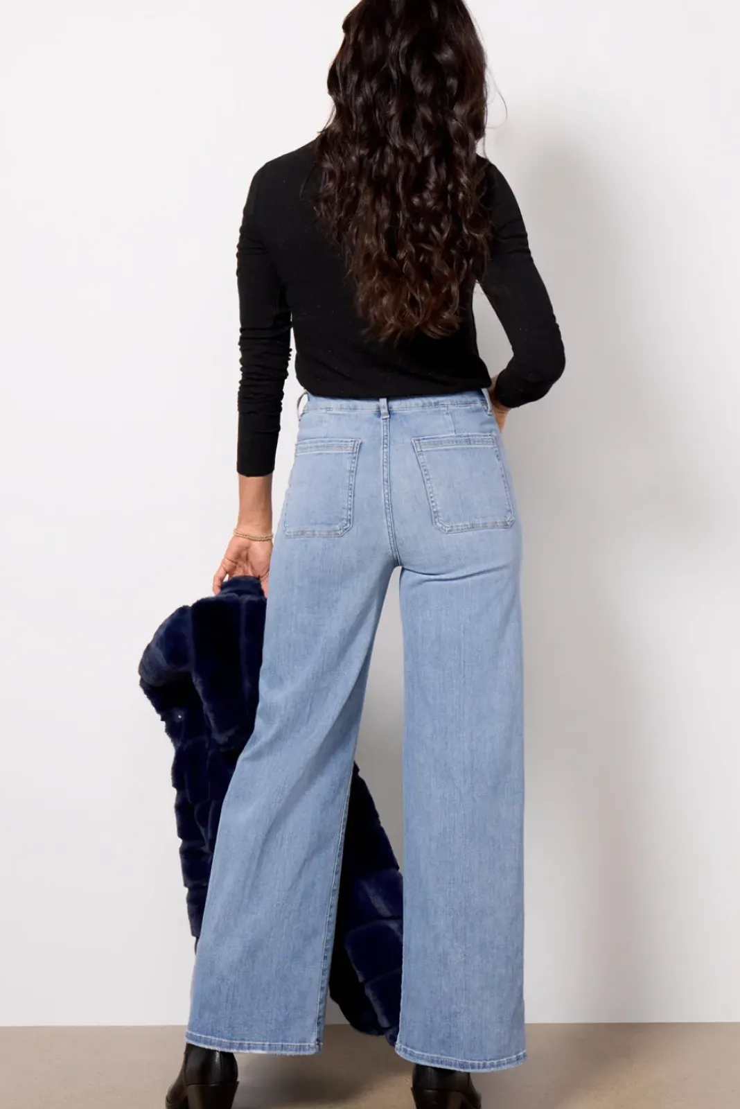 Jeans<FRAME Le Slim Palazzo Bardot Pocket Wilsonclean