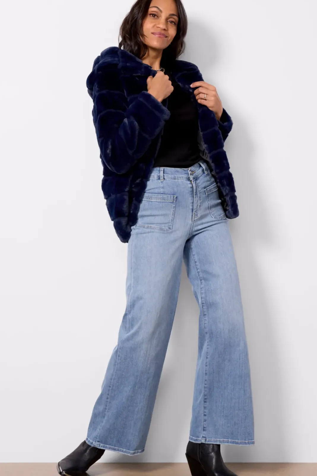 Jeans<FRAME Le Slim Palazzo Bardot Pocket Wilsonclean