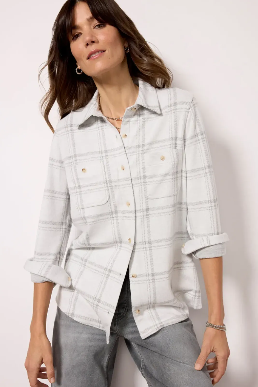Tops & Tees<FAHERTY Legend Sweater Shirt Firstfrost