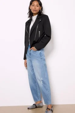 Blazers & Jackets<EVEREVE Lena Moto Jacket Black
