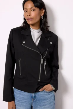 Blazers & Jackets<EVEREVE Lena Moto Jacket Black