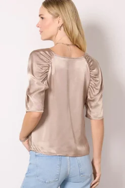 Tops & Tees<NATION LTD Lena Top Mushroom
