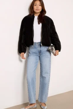Blazers & Jackets<APPARIS Leni Padded Bomber Noir