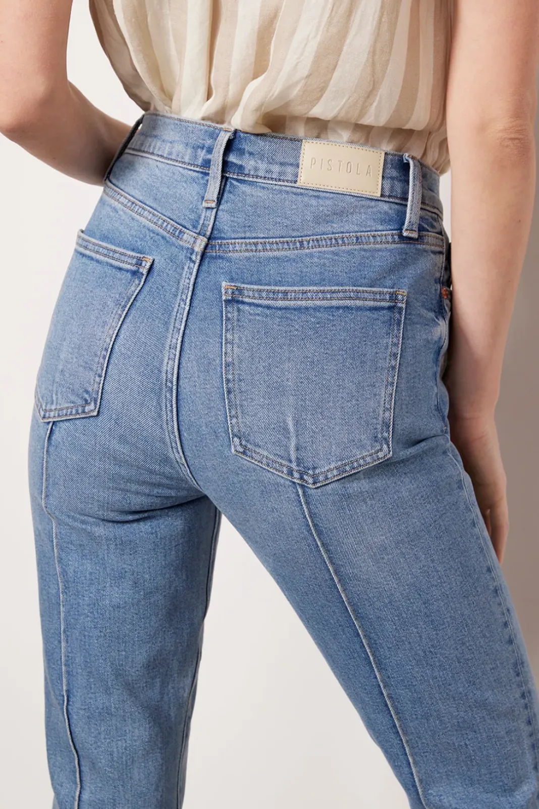 Jeans<PISTOLA Lennon Crop Boot Essence