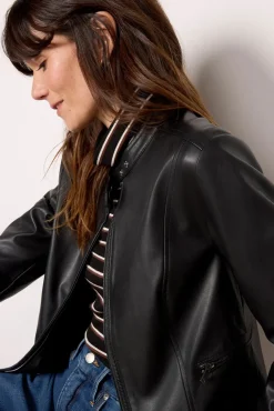 Blazers & Jackets<EVEREVE Lennox Racer Moto Black