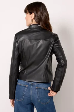 Blazers & Jackets<EVEREVE Lennox Racer Moto Black