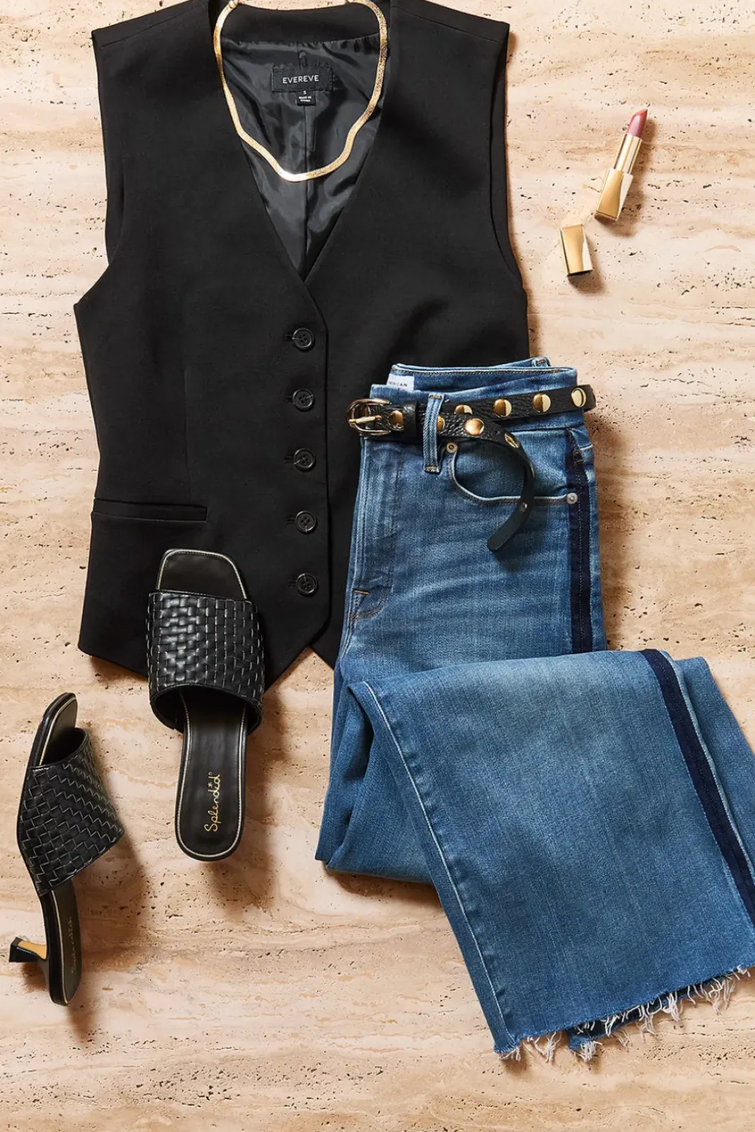 Belts<EVEREVE Lennox Studded Belt Black