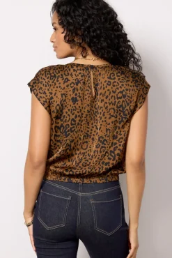 Tops & Tees<CLOTH AND STONE Leopard Blouse Goldenspots
