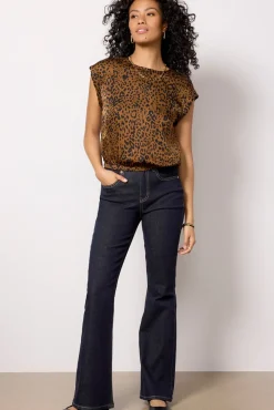 Tops & Tees<CLOTH AND STONE Leopard Blouse Goldenspots