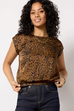 Tops & Tees<CLOTH AND STONE Leopard Blouse Goldenspots