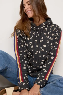 Sweatshirts<EVEREVE Leopard Hoodie Charcoal