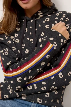 Sweatshirts<EVEREVE Leopard Hoodie Charcoal