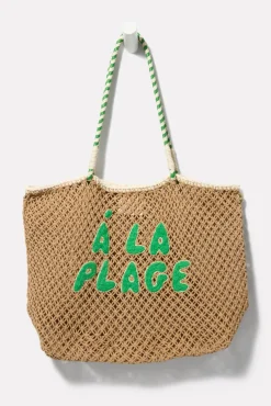 Bags<CLARE V. L`ete Tote Tan/Green