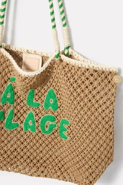 Bags<CLARE V. L`ete Tote Tan/Green