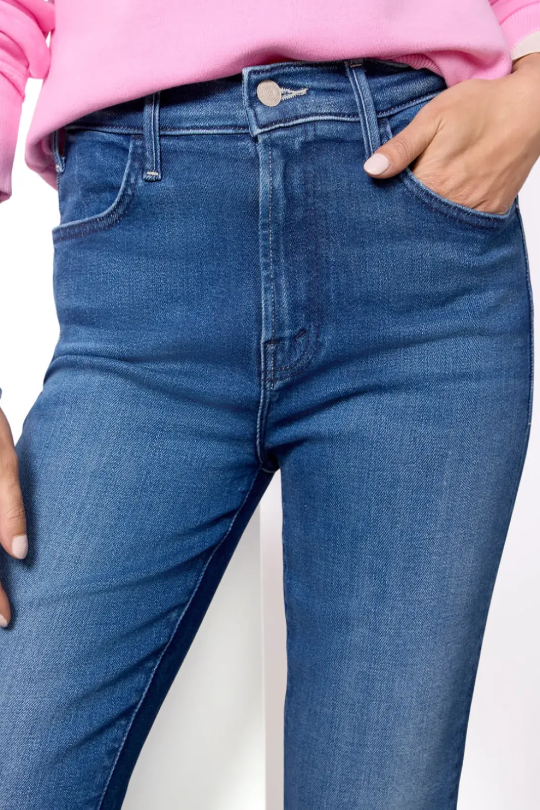 Jeans<MOTHER Lil Hustler Flood Fray Whateveryouwant