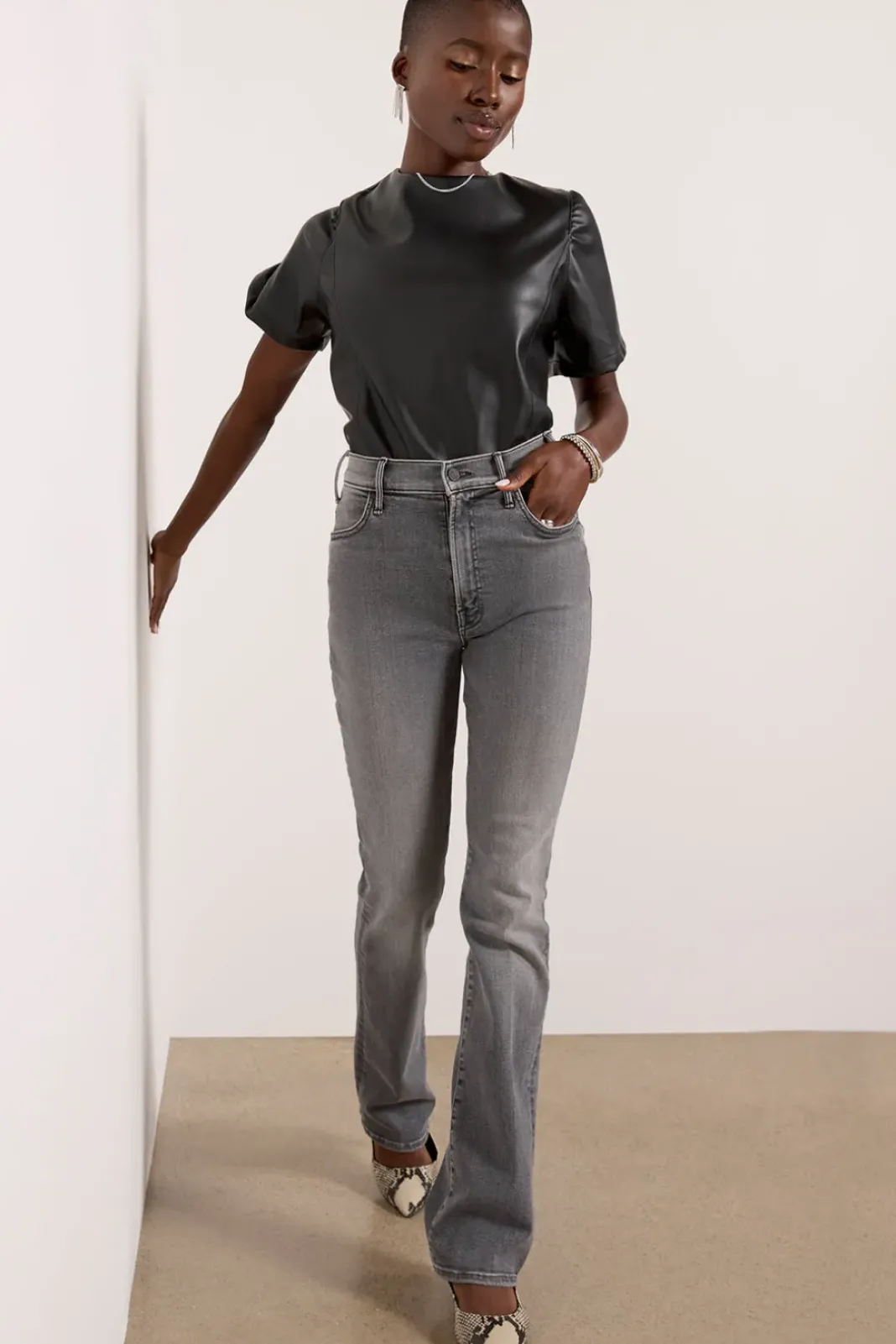Jeans<MOTHER Lil` Hustler Heel Magiceightball