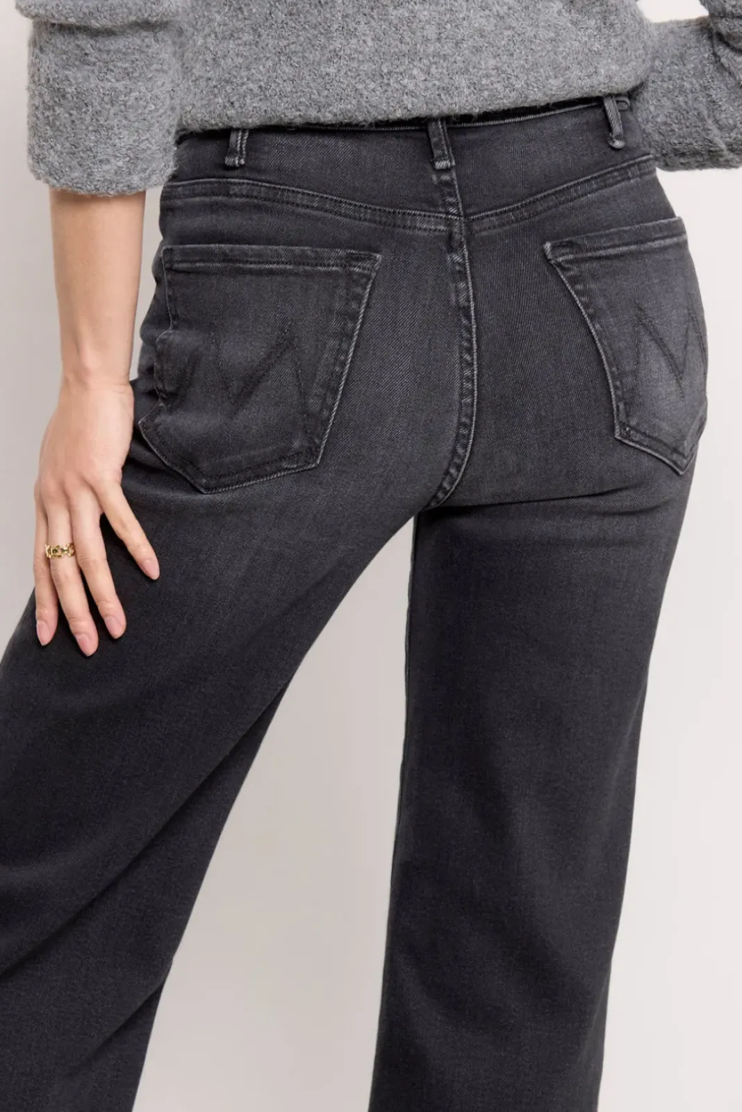 Jeans<MOTHER Lil Hustler Roller Sneak Nottodaysatan