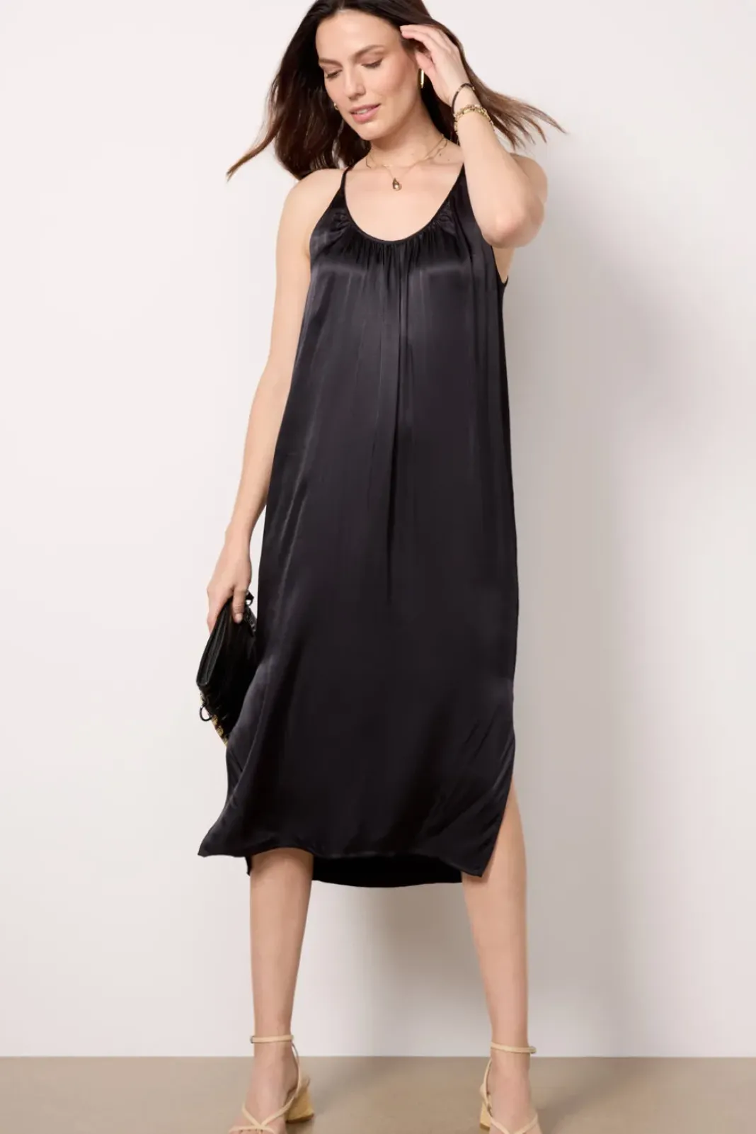 Dresses<NATION LTD Liliana U-Neck Tank Dress Black