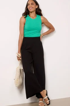 Pants & Leggings<EVEREVE Lily Wide Leg Gauze Pant Black