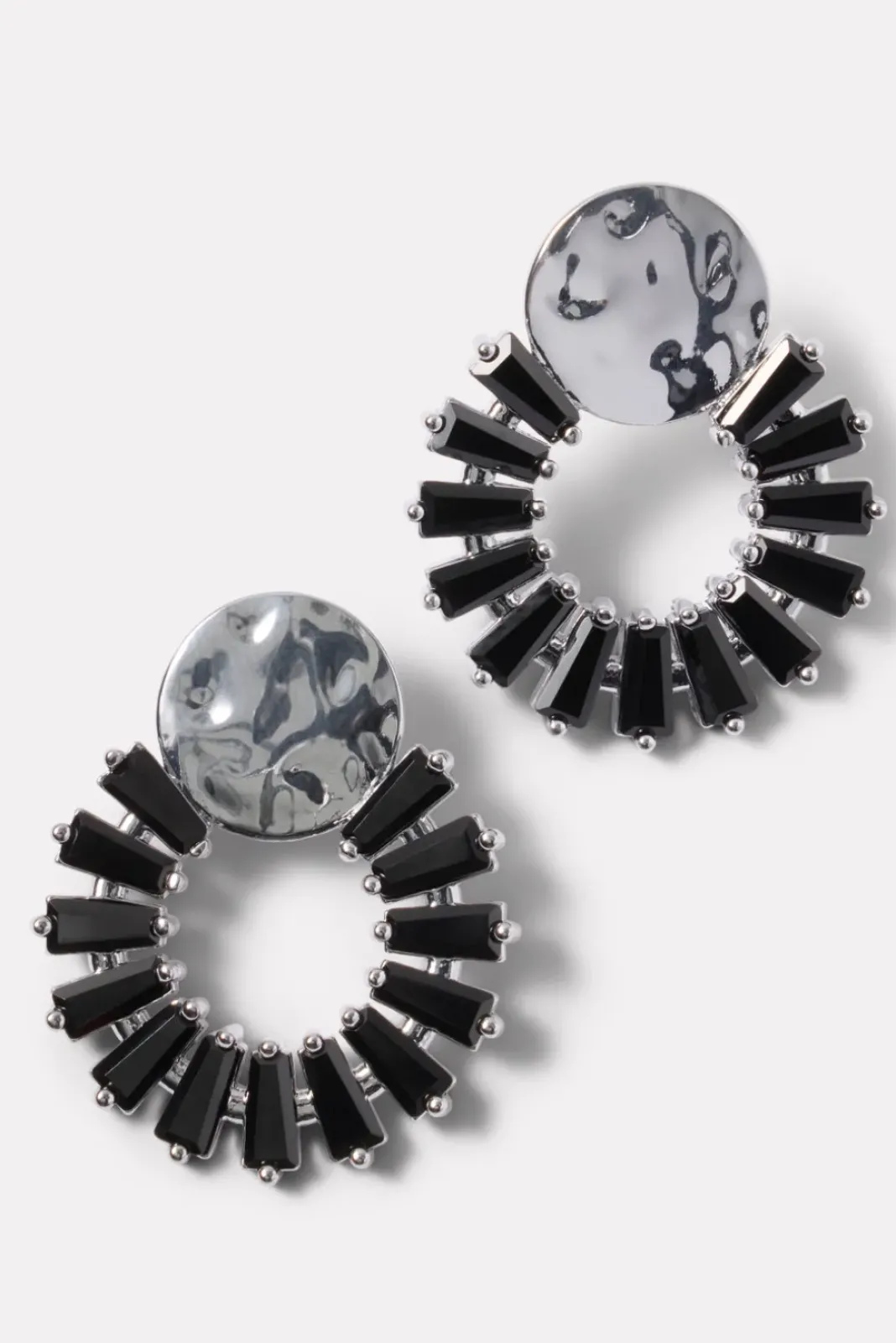 Jewelry<EVEREVE Lisette Sparkle Hoops Jet