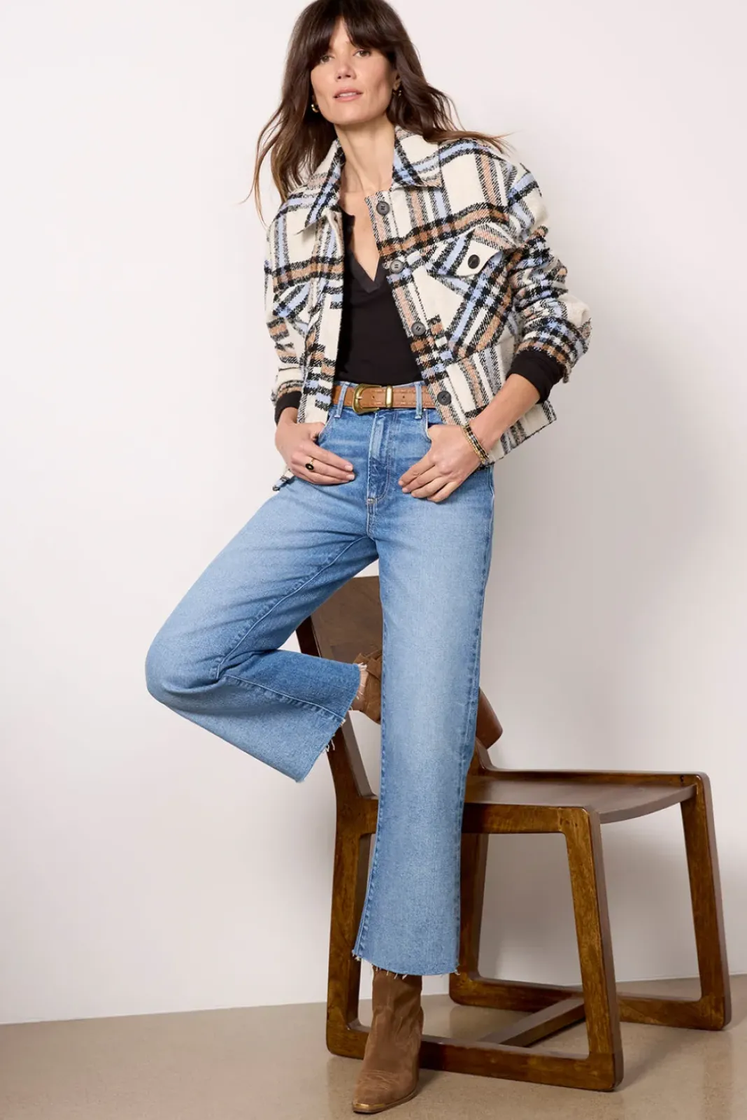 Blazers & Jackets<SANCTUARY Liv Jacket Skyplaid