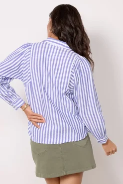 Tops & Tees<RAILS Lo Button Down Shirt Anacapastripe