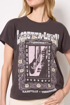 Tops & Tees<DAYDREAMER Loretta Lynn Tee Reactiveblack