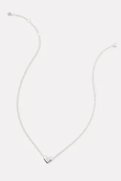 Jewelry<GORJANA Lou Heart Charm Necklace Silver