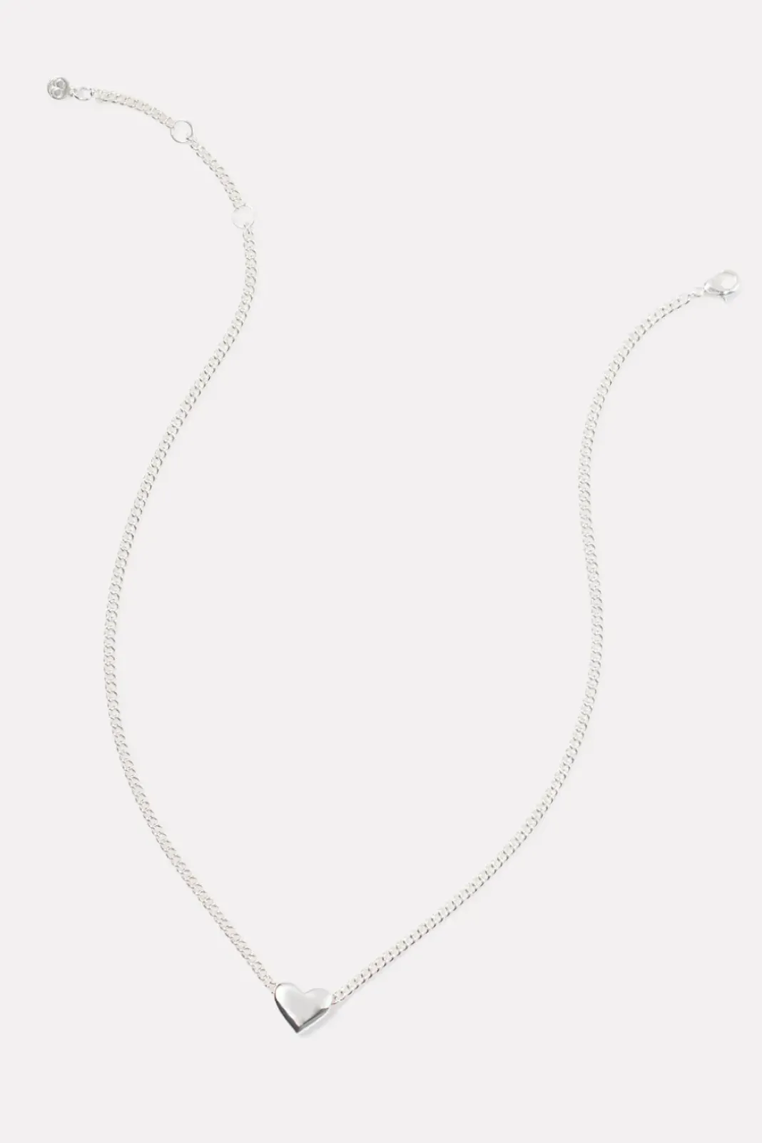 Jewelry<GORJANA Lou Heart Charm Necklace Silver