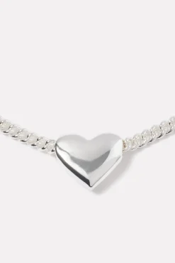 Jewelry<GORJANA Lou Heart Charm Necklace Silver