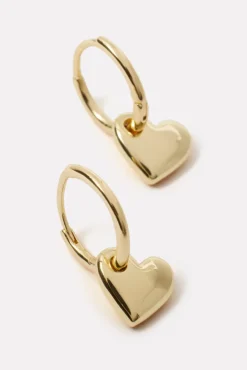 Jewelry<GORJANA Lou Heart Huggie Gold