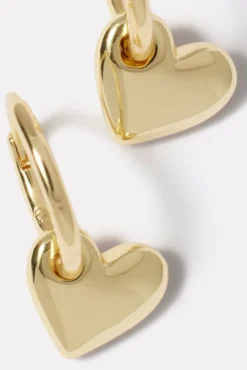 Jewelry<GORJANA Lou Heart Huggie Gold