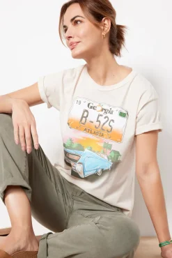 Tops & Tees<DAYDREAMER Love Shack Car Tee Dirtywhite
