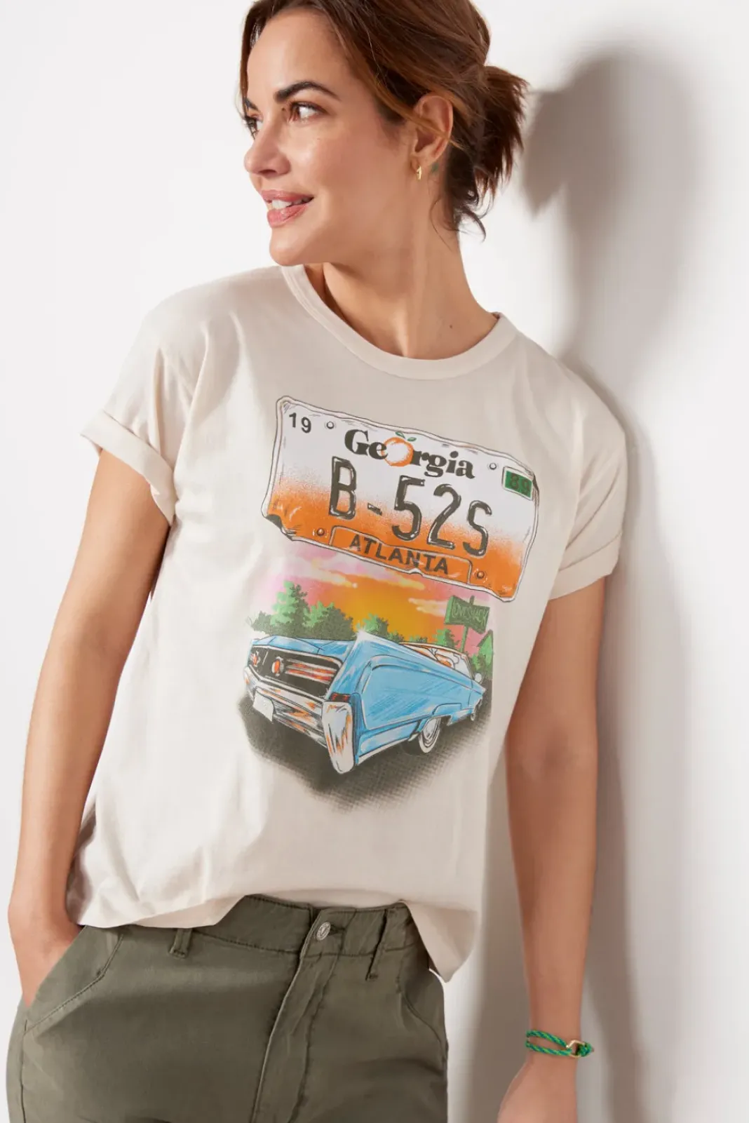 Tops & Tees<DAYDREAMER Love Shack Car Tee Dirtywhite