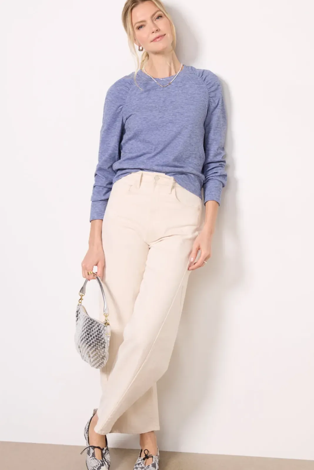 Tops & Tees<EVEREVE Lowell Brushed Pullover Blue