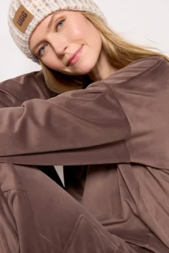 Intimates & Lounge|Matching Sets<BAREFOOT DREAMS LuxeChic Tucked Sweatshirt Java
