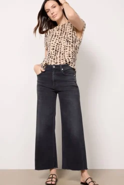 Jeans<CITIZENS OF HUMANITY Lyra Wide Leg Crop Medallian