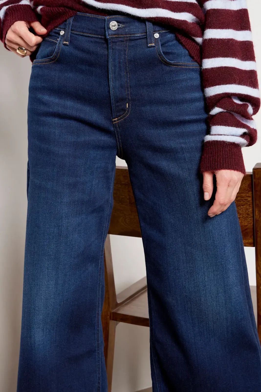 Jeans<CITIZENS OF HUMANITY Lyra Wide Leg Crop Lotus