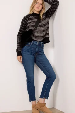 Sweaters<EVEREVE Lyric Fair Isle Pullover Black