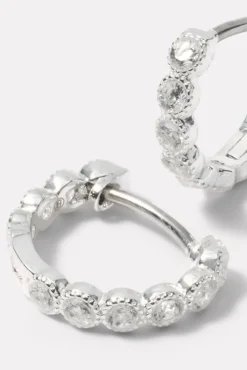 Jewelry<GORJANA Madison Shimmer Huggies Silver