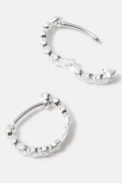 Jewelry<GORJANA Madison Shimmer Huggies Silver