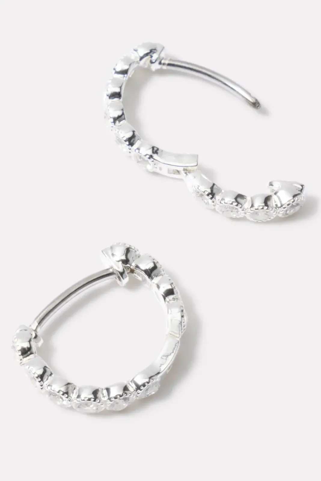 Jewelry<GORJANA Madison Shimmer Huggies Silver