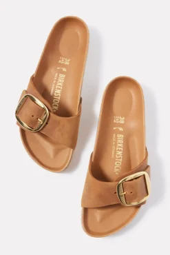 Shoes<BIRKENSTOCK Madrid Big Buckle Sandal Cognacoiledleather