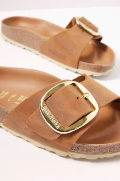 Shoes<BIRKENSTOCK Madrid Big Buckle Sandal Cognacoiledleather