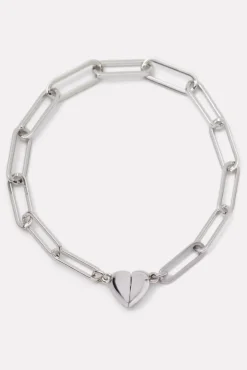 Jewelry<EVEREVE Mae Magnet Heart Bracelet Silver